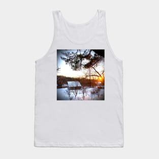 Winter Homestead Sunset Tank Top